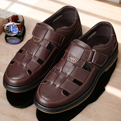 Herren Schuhe Leder Atmungsaktives Rutschfestes Sohlen