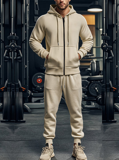 Herren Sportset Jogginghose Hoodie Bequem