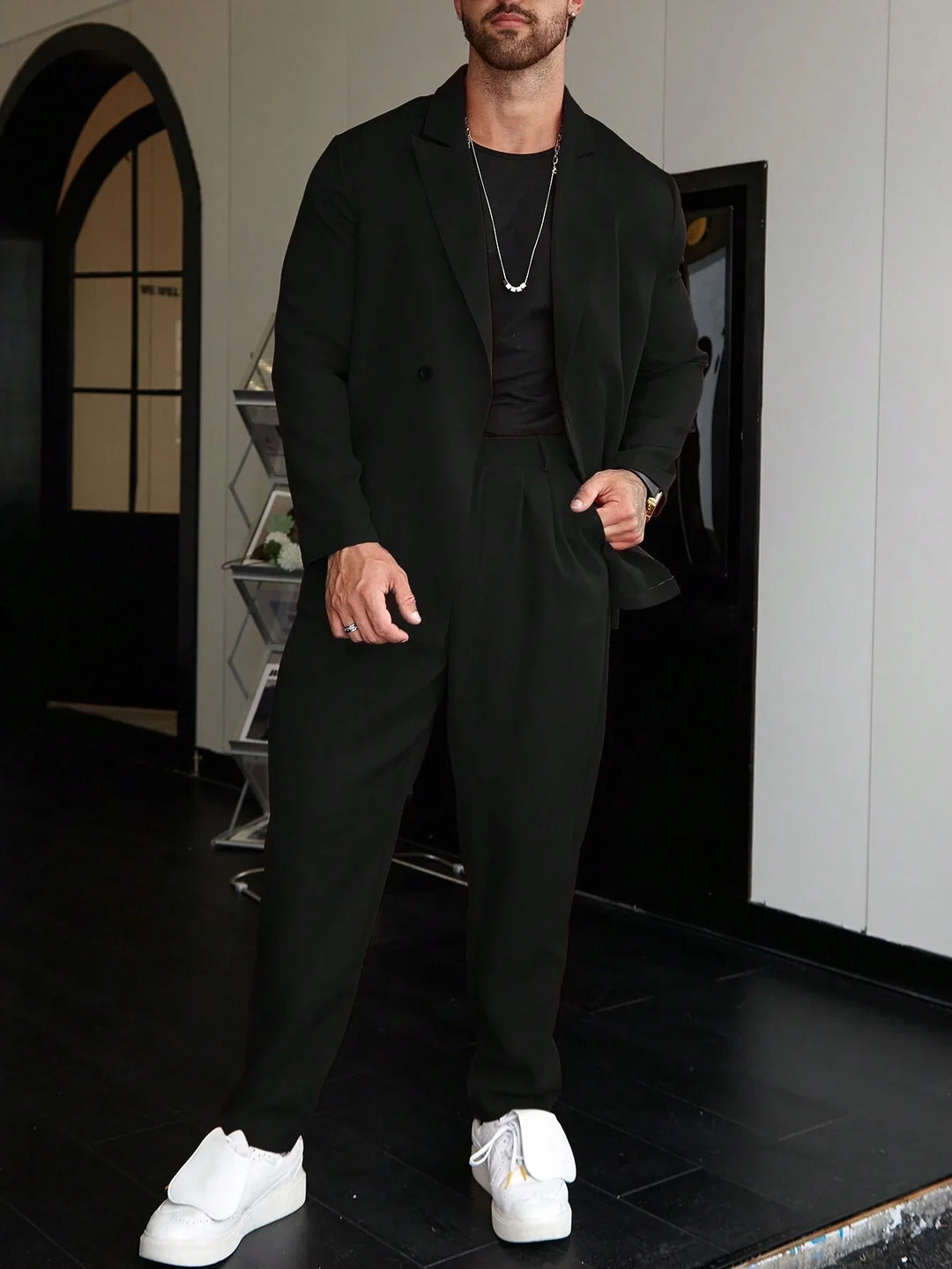 Herren Slimfit Anzug 2-teilig Modern Spitzenqualität