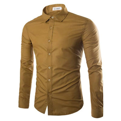 Herren Hemd Bügelfrei Langarm Comfort Fit