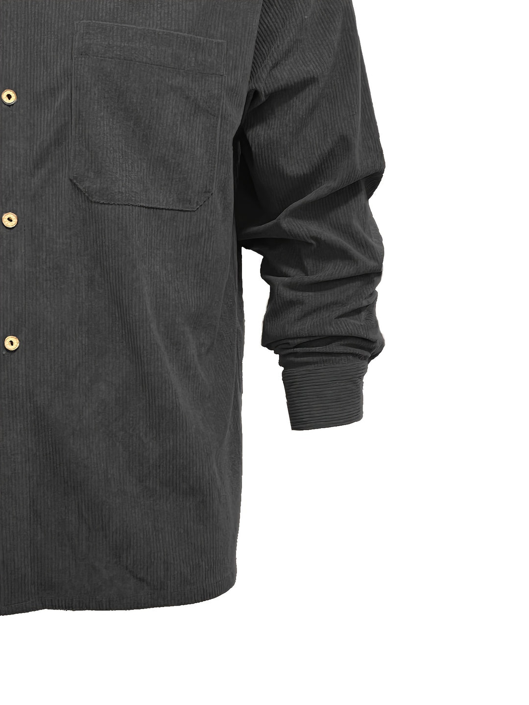 Herren Freizeithemd Knopfverschluss mit Brusttasche