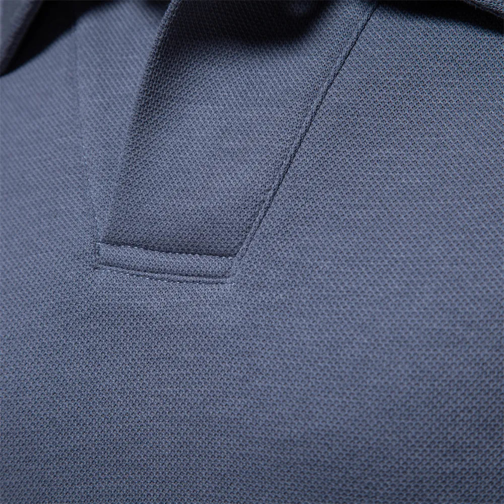 Herren Langarm Polo Komfortabel Elegantes Design