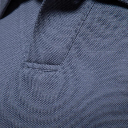 Herren Langarm Polo Komfortabel Elegantes Design
