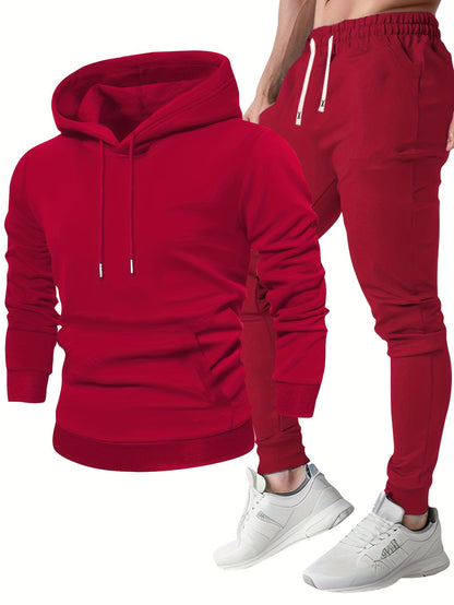 Herren Sportset Atmungsaktive Hoodie Jogginghose Bequem