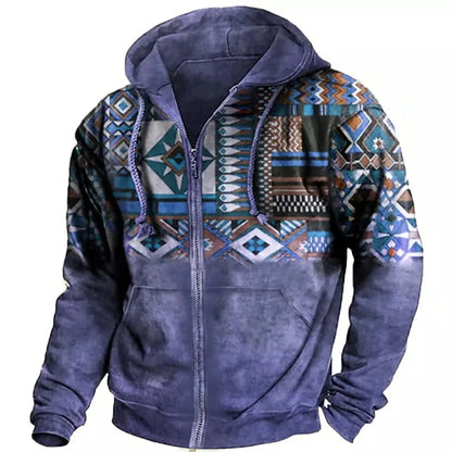 Herren Hoodie Reißverschluss Lässig Komfort