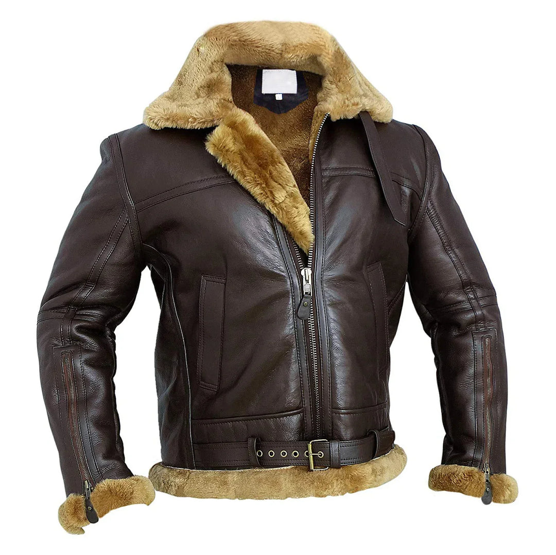 Herren Winterjacke Gefüttert Warm Reißverschluss