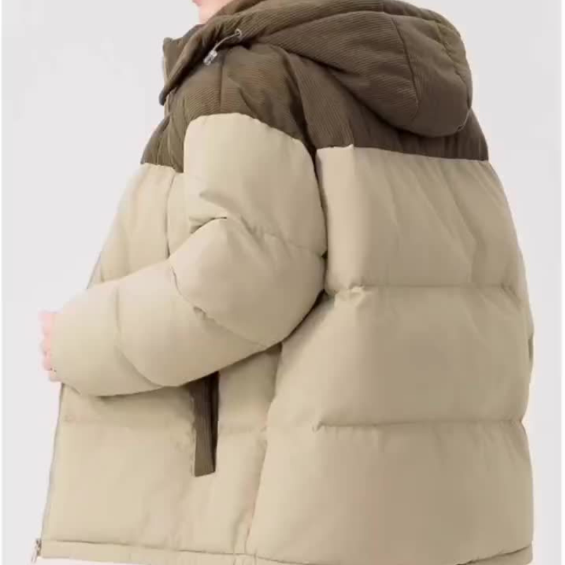 Herren Winterjacke Warm Isoliert mit Kapuze