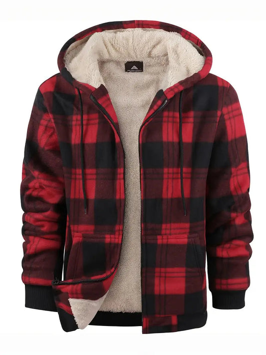 Herren Winterjacke Warm Isoliert Zeitloses Design Schwarz - Norvielle
