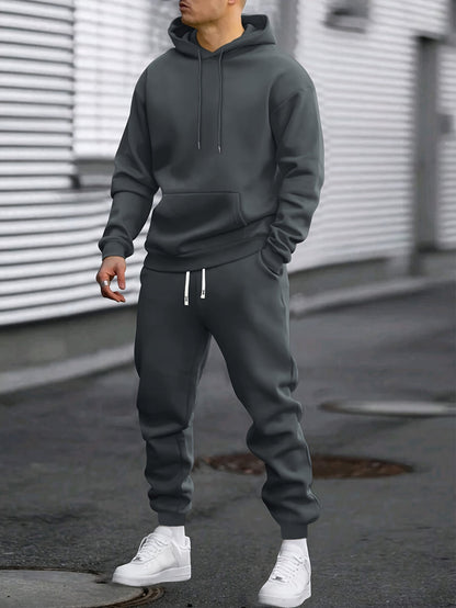 Herren Sportset Atmungsaktive Hoodie Jogginghose Bequem