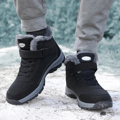 Herren Winterstiefel Gepolstert Warm Profilsohle