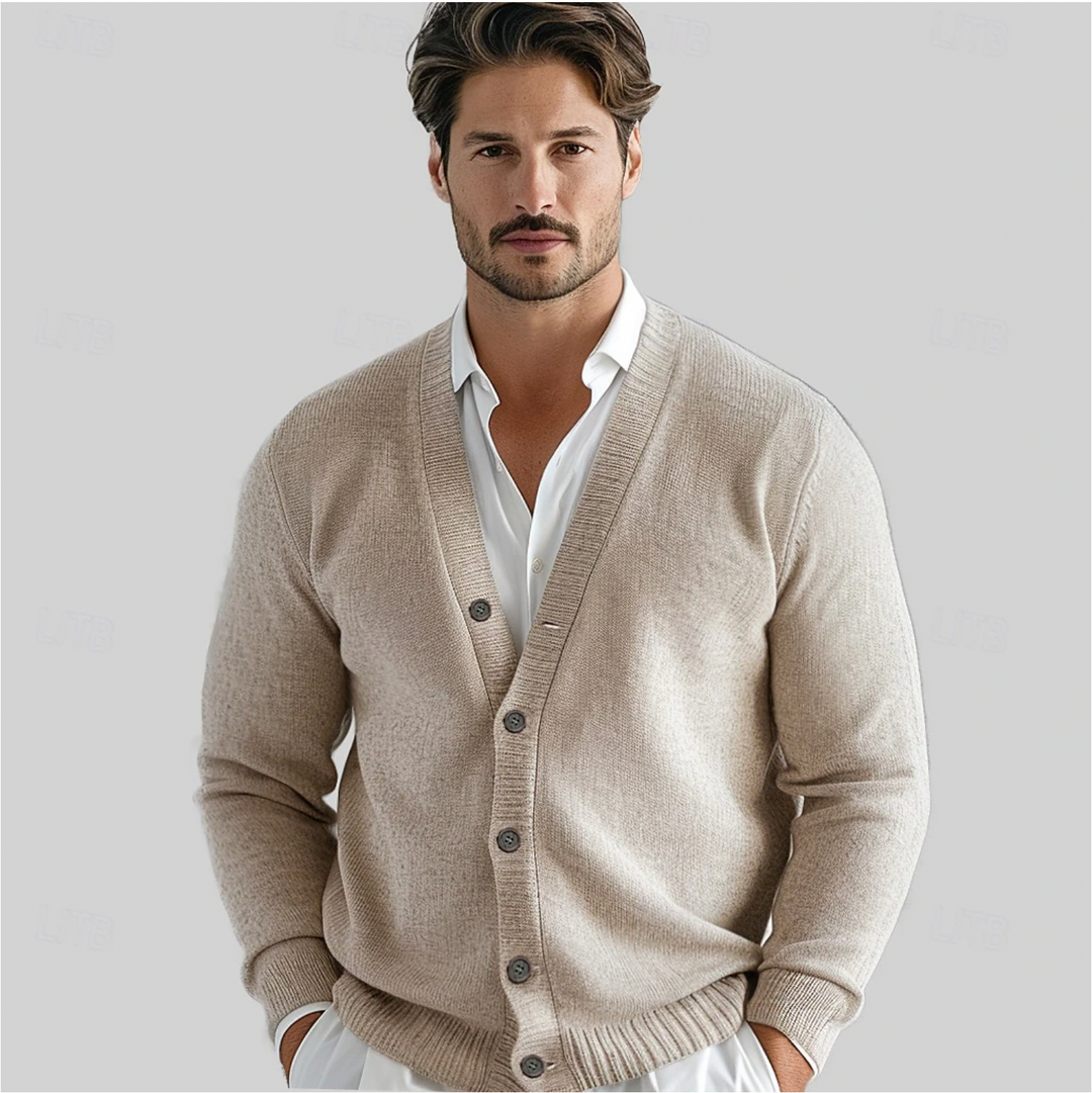 Herren Cardigan Klassisch V-Ausschnitt - Norvielle