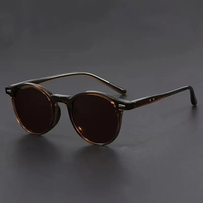 Herren Rundbrille Schildpatt Leicht
