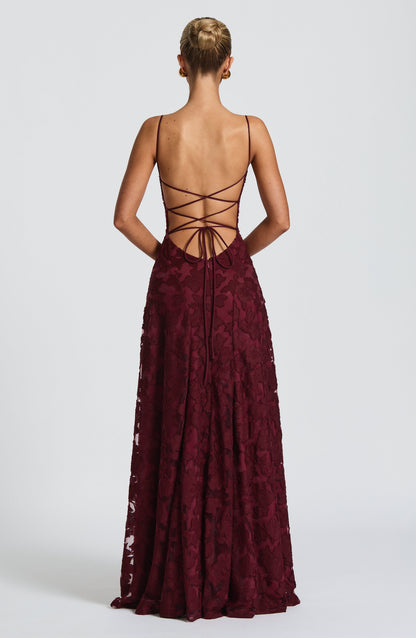 Damen Maxi Kleid Spaghettiträger Hochzeitsgast