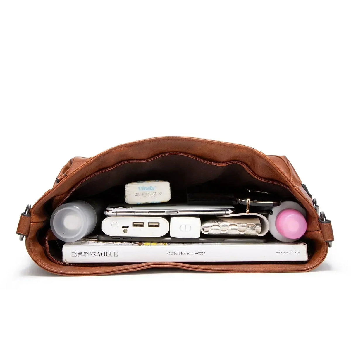Frida Damen Lederhandtasche Lässig