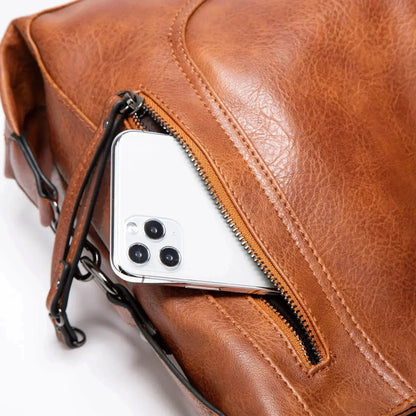 Frida Damen Lederhandtasche Lässig