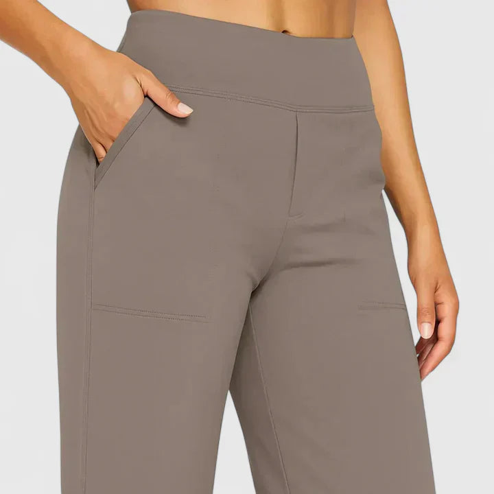 Damenweite Hose mit Stretchbund