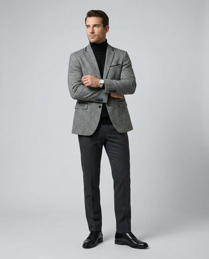 Herren Business Sakko Glencheck Slim Fit