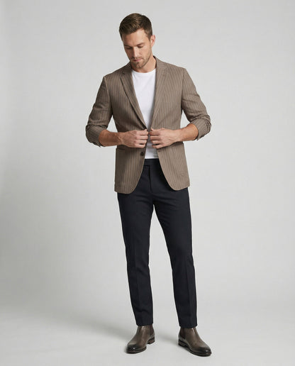 Herren Slimfit Sakko Nadelstreifen Sommer