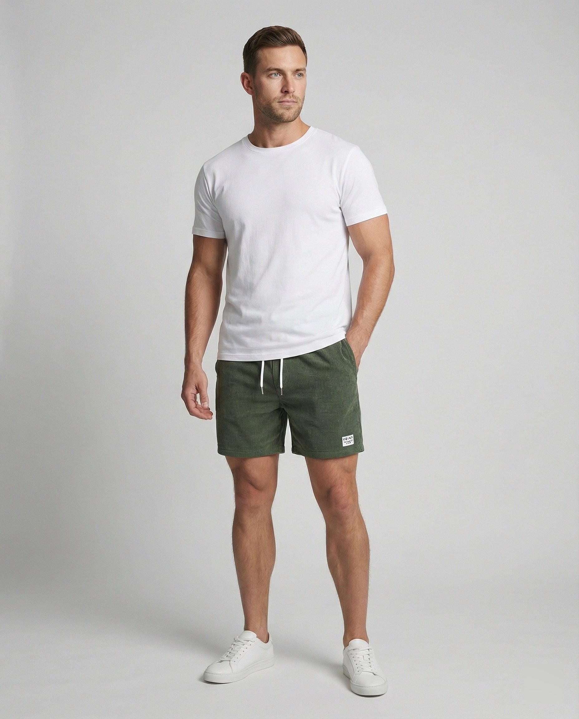 Herren Badeshorts Baumwolle Bequem Blau - Norvielle