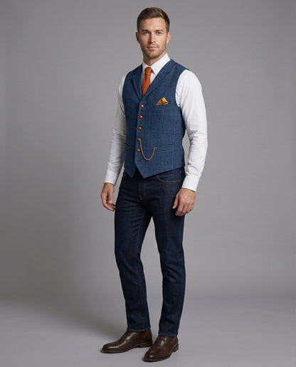 Herren Vintage Weste Stilvoll