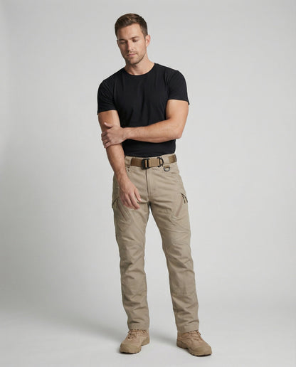 Wandern Outdoorhose Stretch Komfort Schwarz - Norvielle