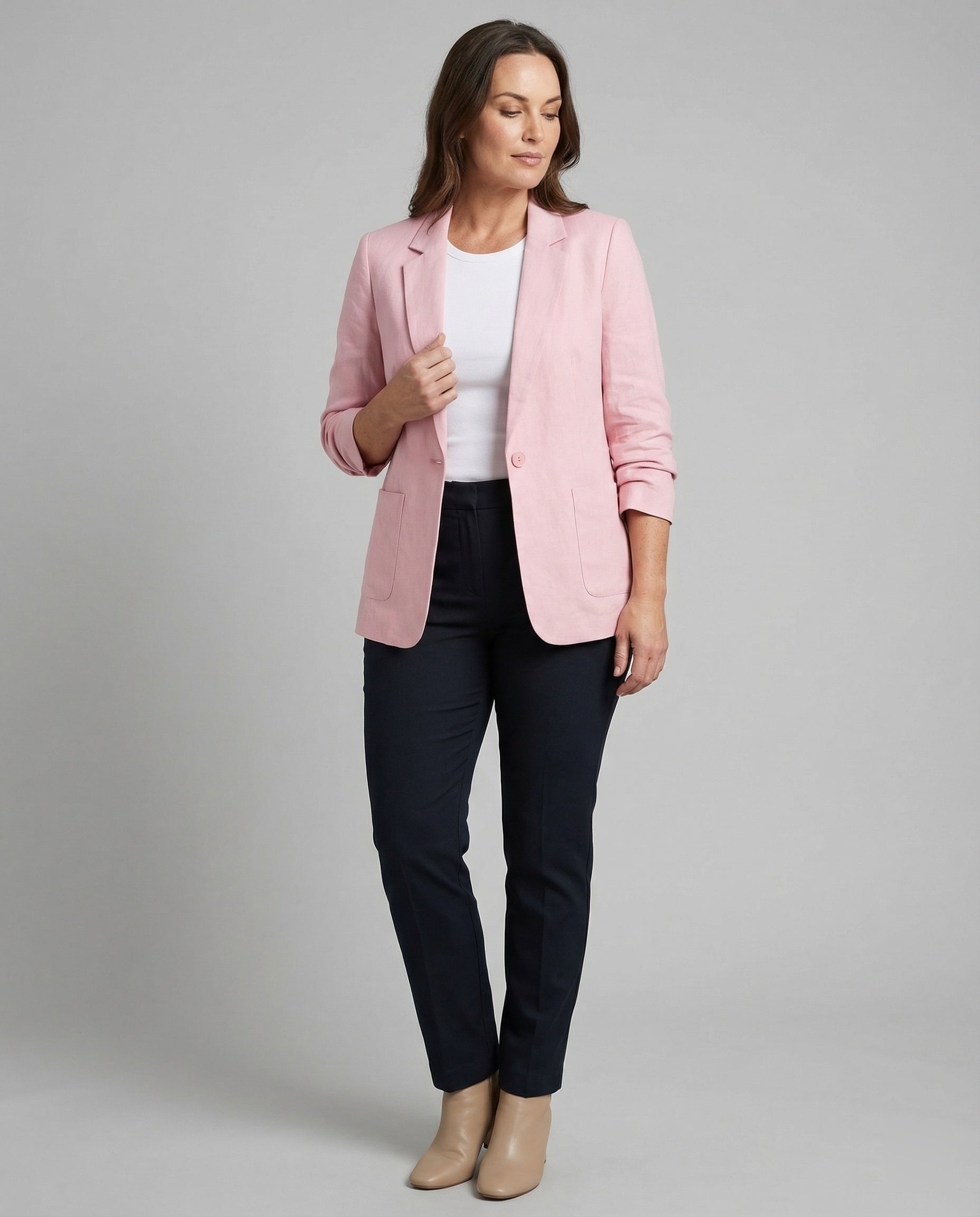 Damen Blazer Lang Elegant - Norvielle