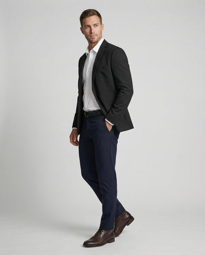 Herren Blazer Strukturstoff