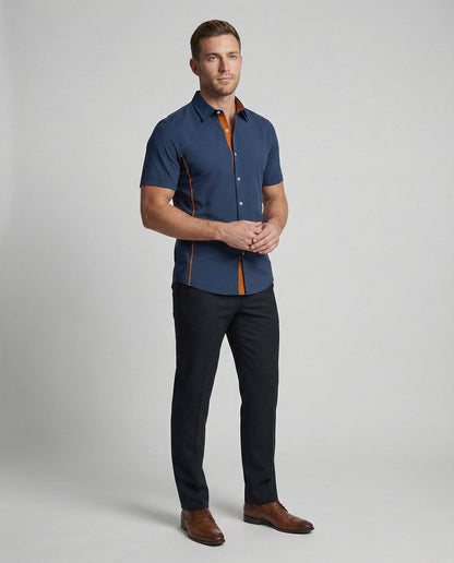 Herren Kurzarmhemd Modern