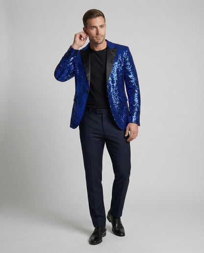 Pailletten Blazer Damen Glitzer