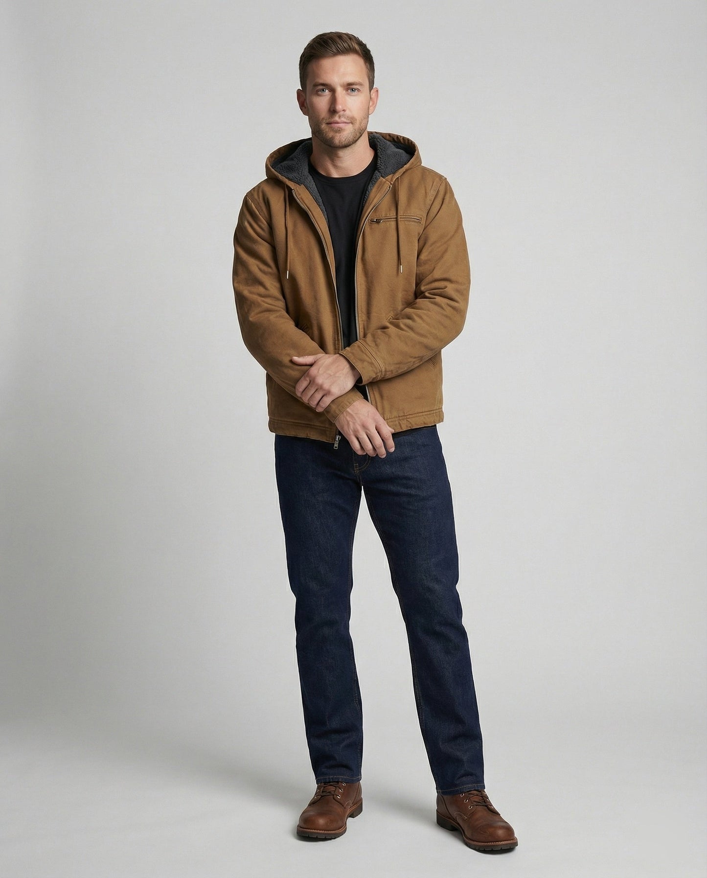 Herren Winterjacke Warm Elegant