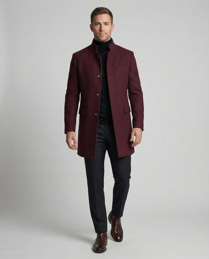 Eleganter Herren Mantel Warm