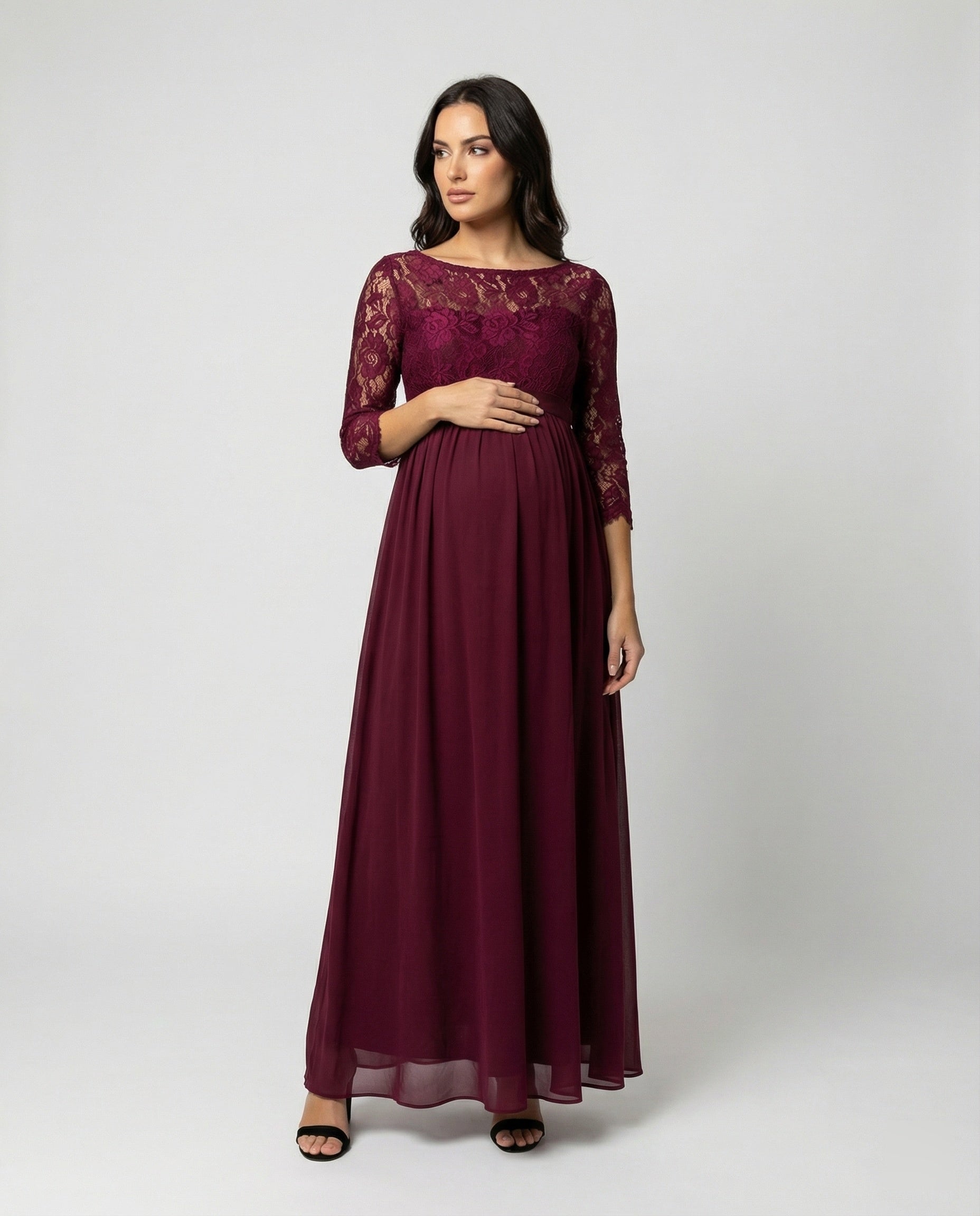 Elegantes Damen Abendkleid Schwangerschaftsmodell - Norvielle