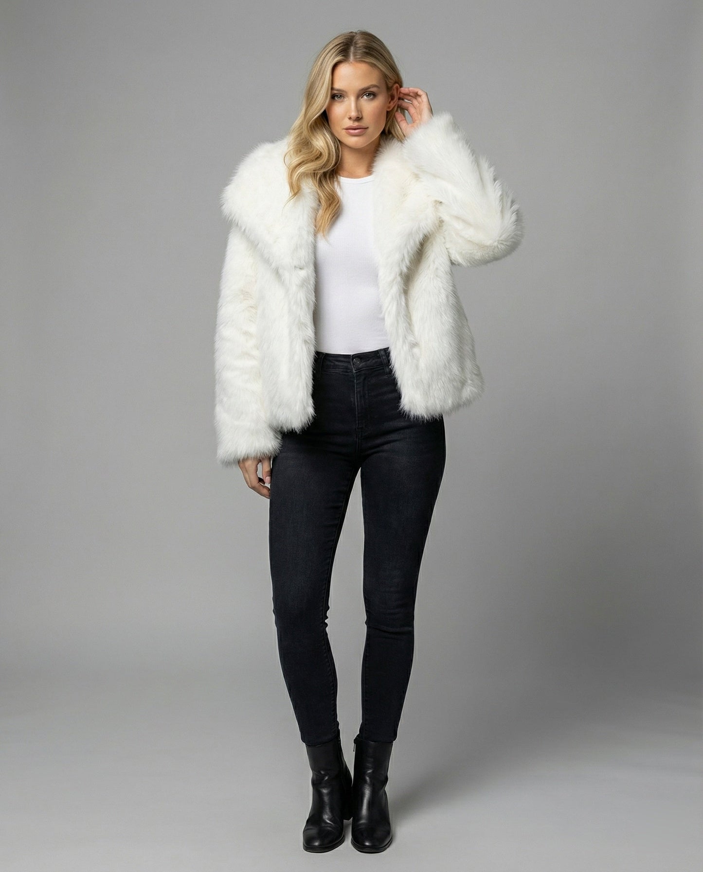 Damen Weiche Pelzjacke Qualität - Norvielle