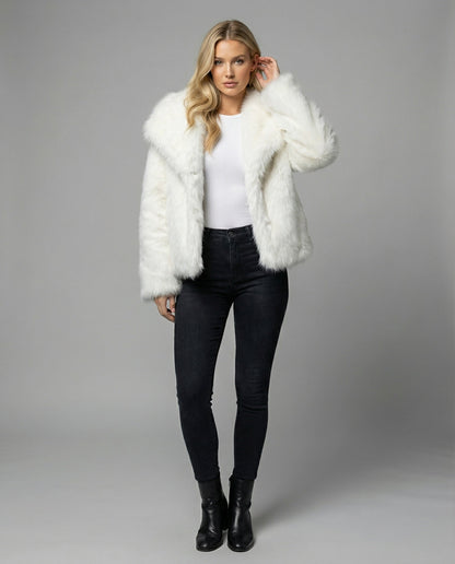 Damen Weiche Pelzjacke Qualität - Norvielle