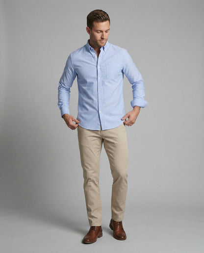Herren Slim-Fit Oxfordhemd