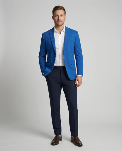Herren Blazer Strukturstoff