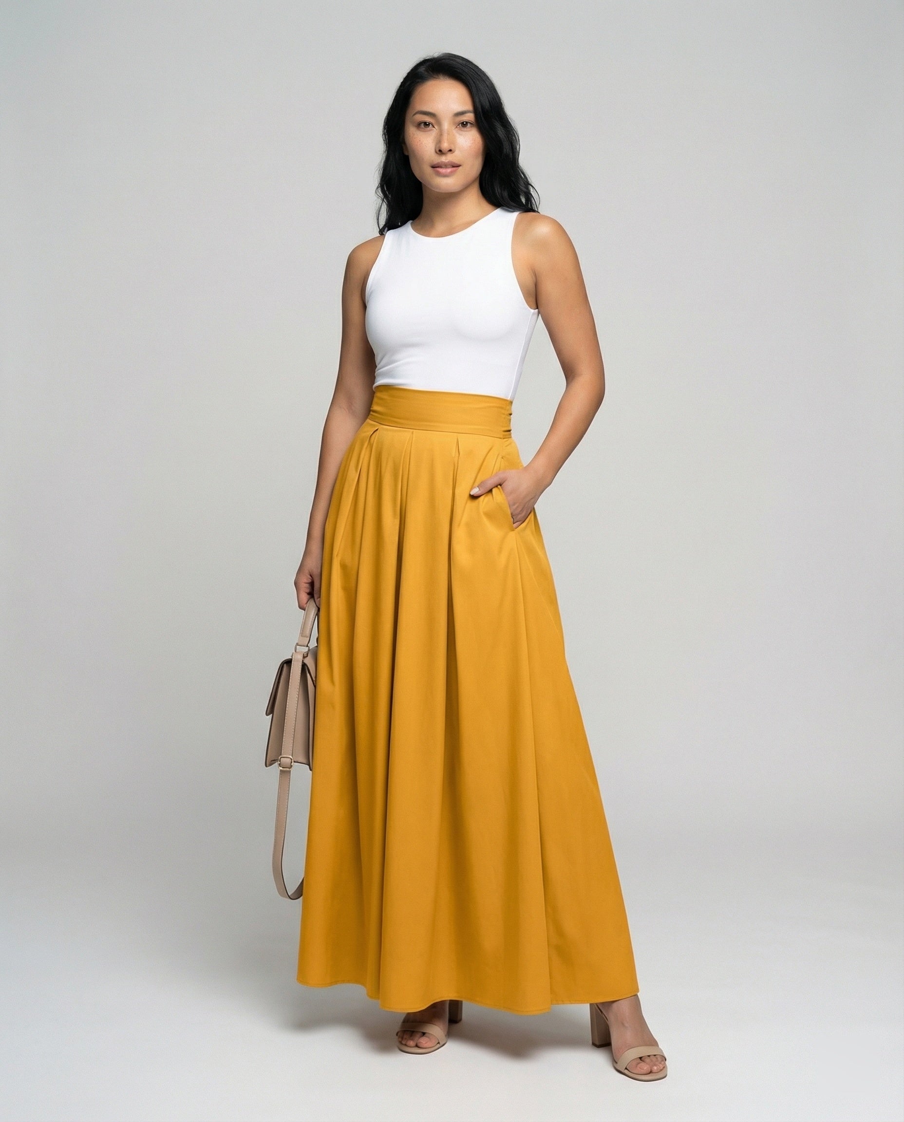 Norvielle Damen Faltrock Elegantes Design - Norvielle