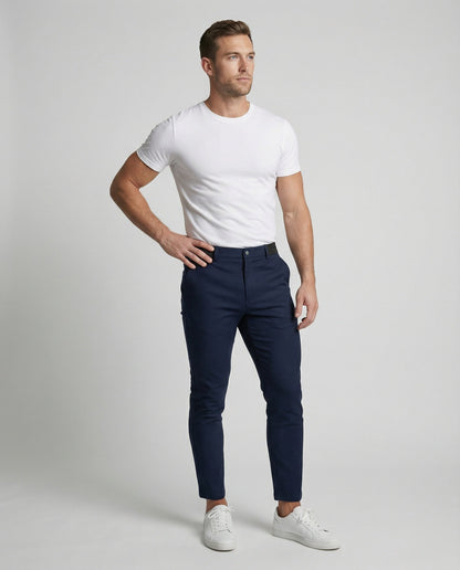 Herren Chino Hose Körpernah Geschnitten Slimfit
