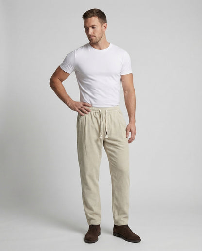 Herren Cordhose Weite Passform Hohe Leibhöhe