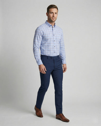 Herren Businesshemd Slim-Kentkragen