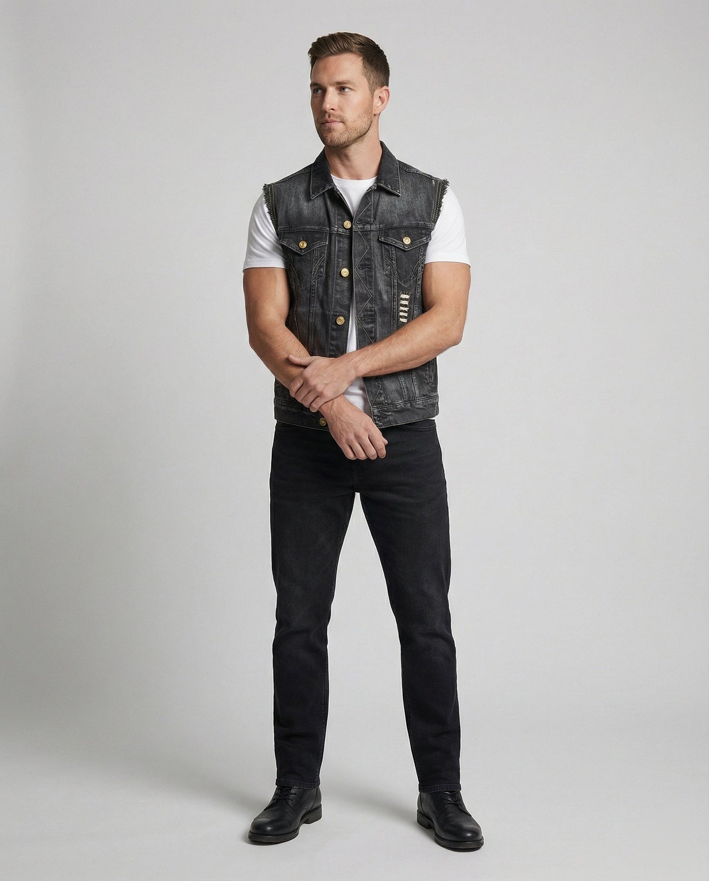 Herren Denimweste