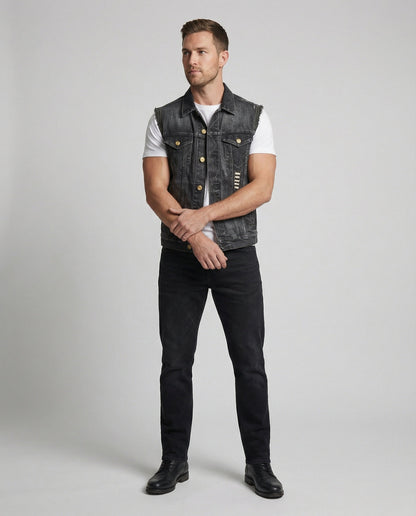 Herren Denimweste