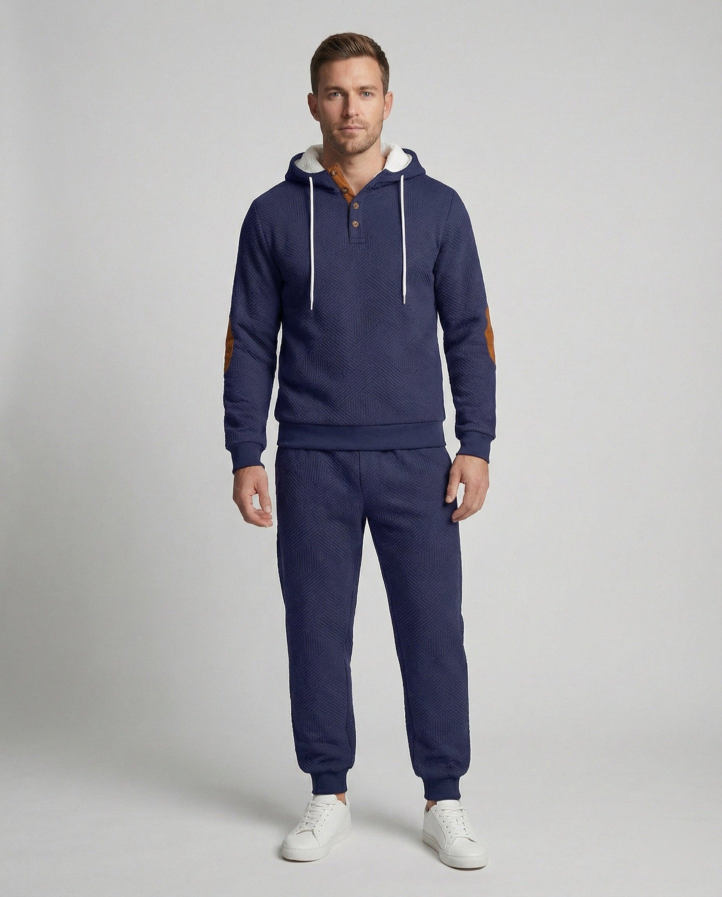 Herren Hoodie Jogginganzug Set Baumwolle