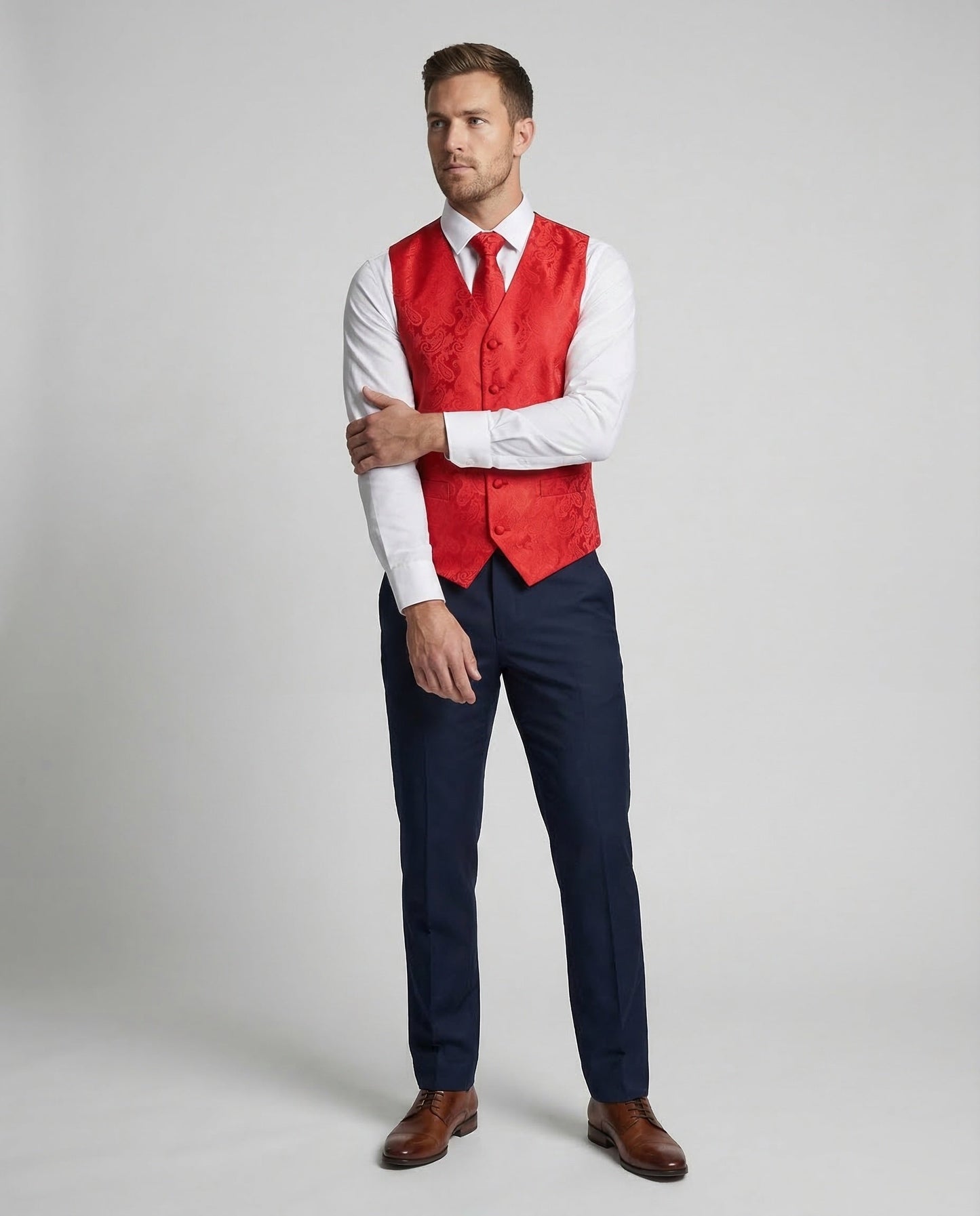 Herren Paisley Anzugweste Elegantes Design - Norvielle