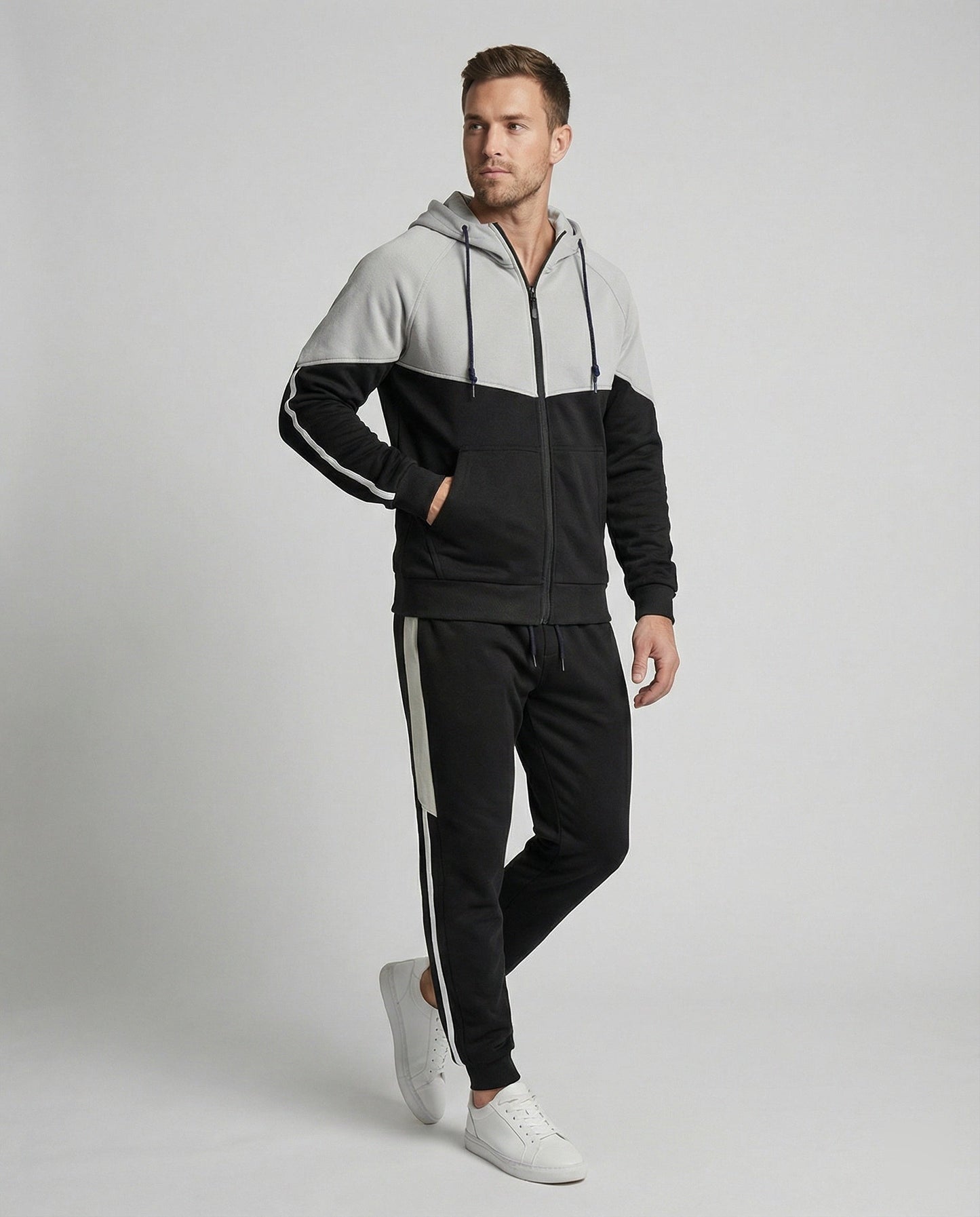 Herren Jogginganzug Reißverschlussjacke
