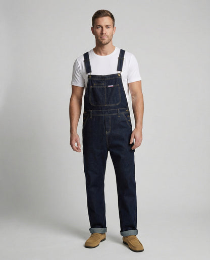 Herren Latzhose Denim Jeans