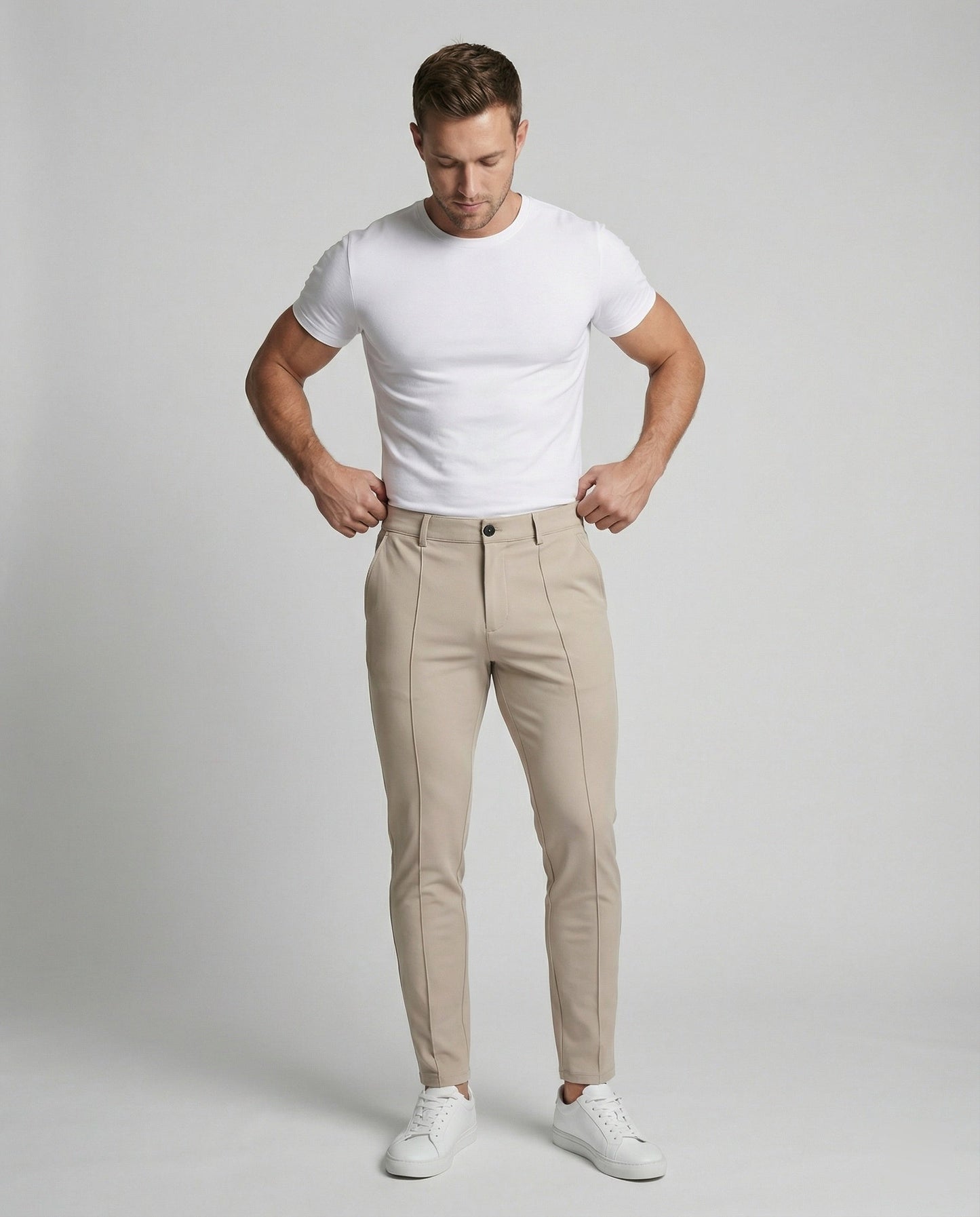 Herren Slim Fit Chino Hose Stretch