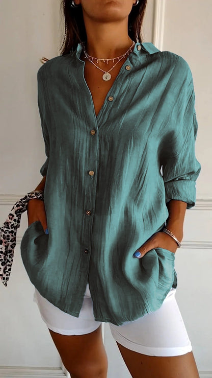 Norvielle Damen Sommerbluse Leicht Elegantes Design