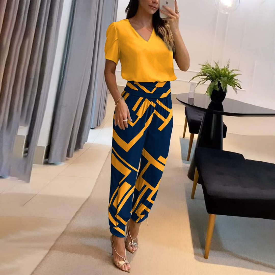 Eleganter Damen Jumpsuit Seide Abendgarderobe