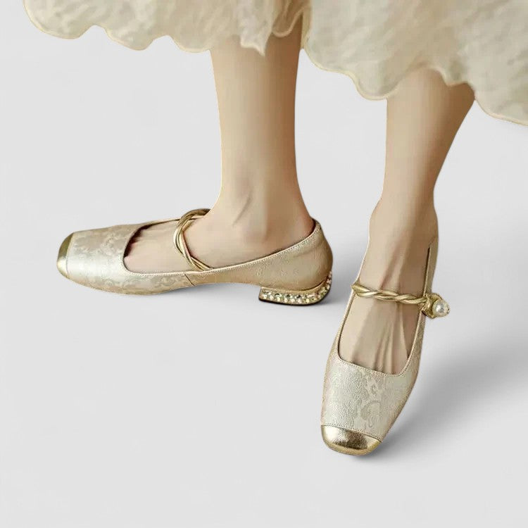 Damen Orthopädische Mary Jane Schuhe Niedriger Absatz